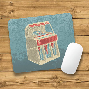 Grunge Jukebox Mouse Pad