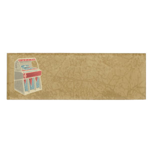 Grunge Jukebox Name Tag