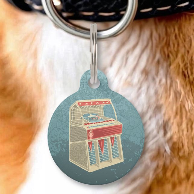 Grunge Jukebox Pet ID Tag (Creator Uploaded)
