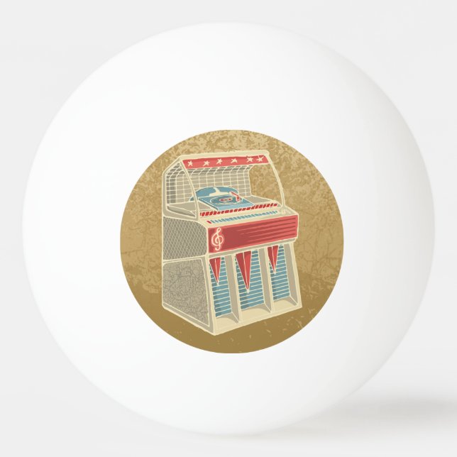Grunge Jukebox Ping-Pong Ball (Front)