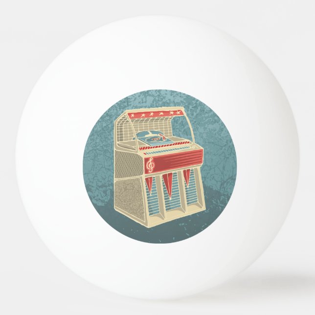 Grunge Jukebox Ping-Pong Ball (Front)