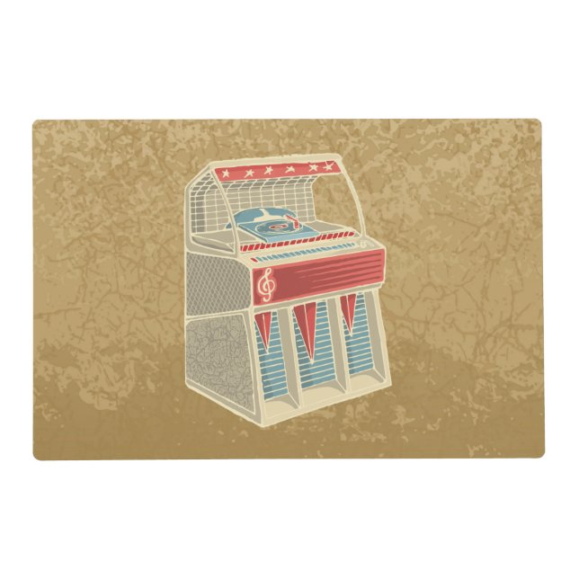 Grunge Jukebox Placemat (Front)