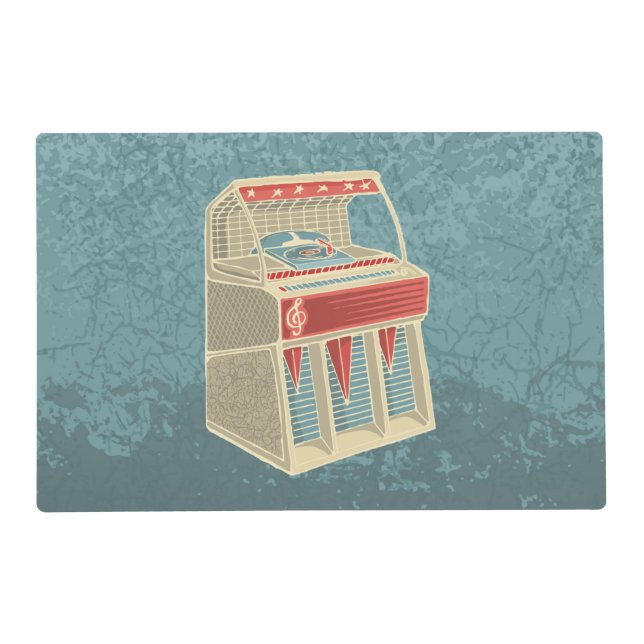 Grunge Jukebox Placemat (Front)