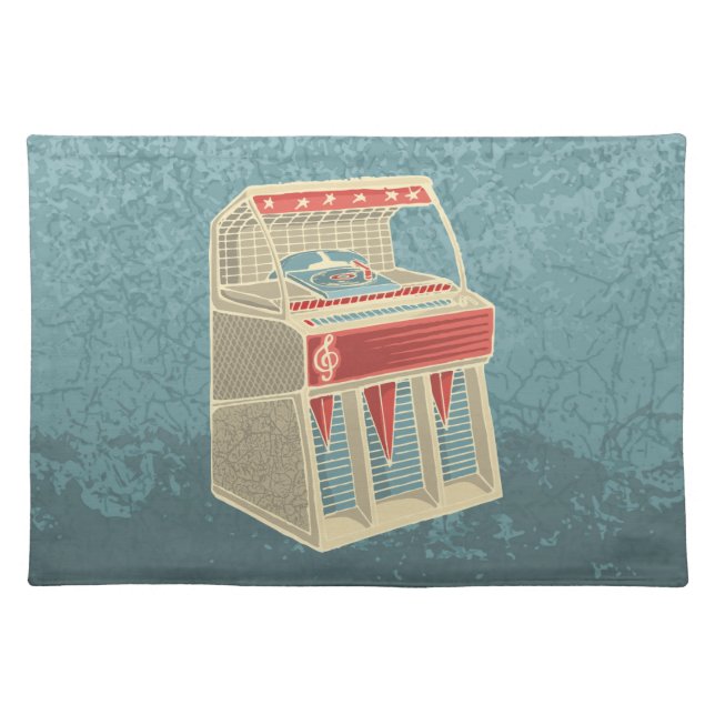 Grunge Jukebox Placemat (Front)