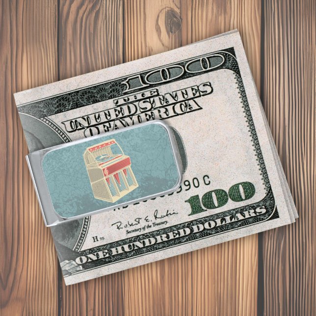 Grunge Jukebox Silver Finish Money Clip (Creator Uploaded)