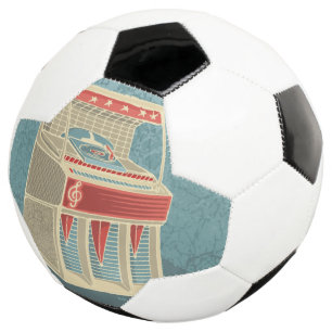 Grunge Jukebox Soccer Ball