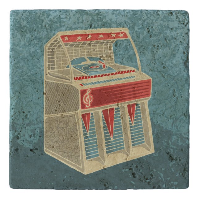 Grunge Jukebox Trivet (Front)
