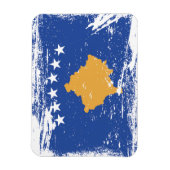 Grunge Kosovo Flag Magnet | Zazzle