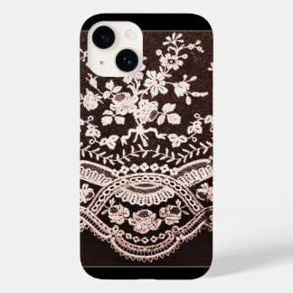 Grunge Lace Fabric Case-Mate iPhone 14 Case