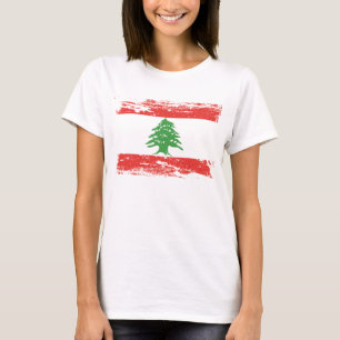 Grunge Lebanon Flag T-Shirt