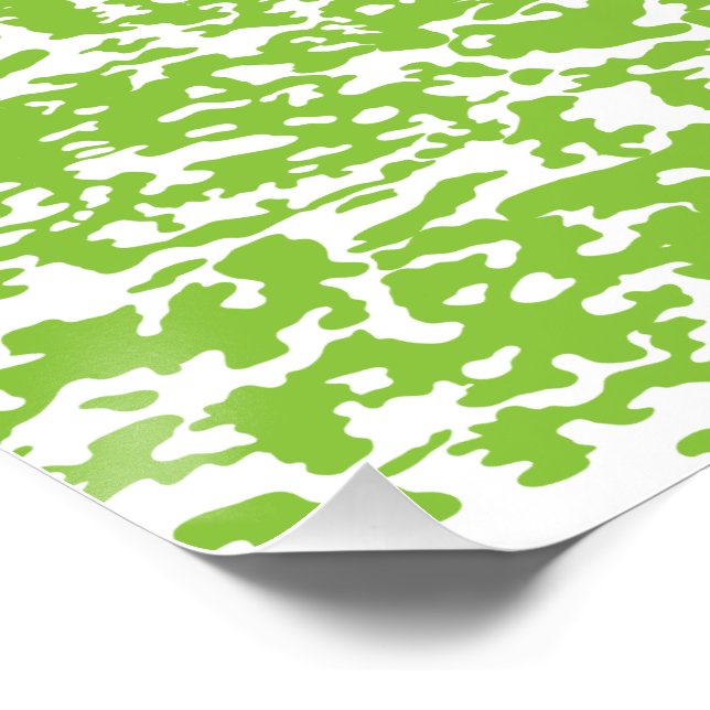 Grunge Lime Green Pattern - Summer Abstract Decor (Corner)