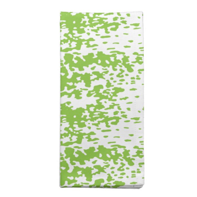Grunge Lime Green Pattern - Summer Abstract Decor Cloth Napkin (Folded)