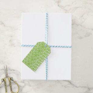 Grunge Lime Green Pattern - Summer Abstract Decor Gift Tags
