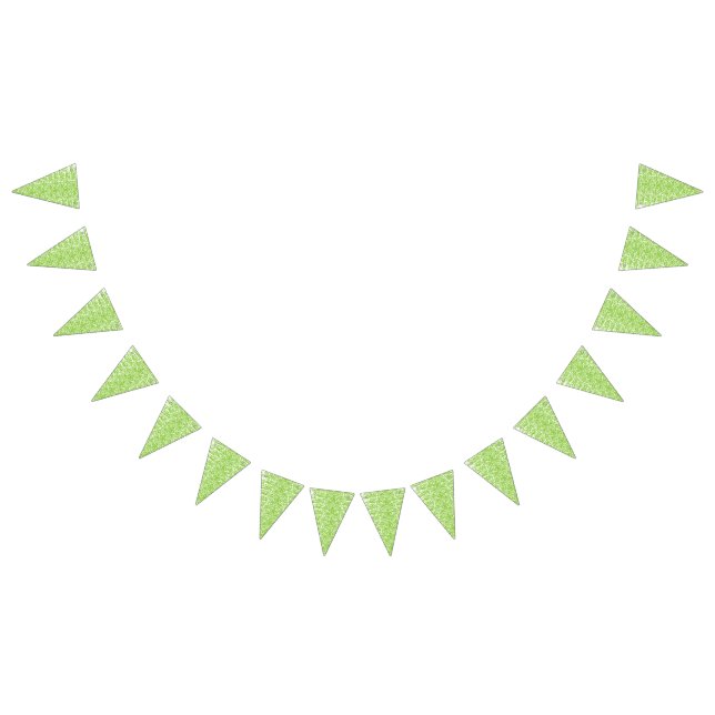 Grunge Lime Green Texture Bunting Flags (All)