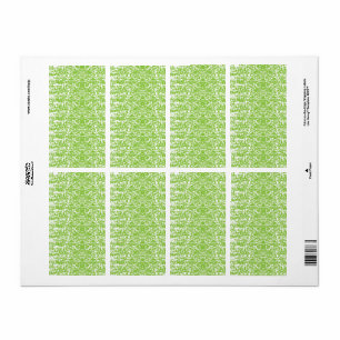 Grunge Lime Green Texture Label