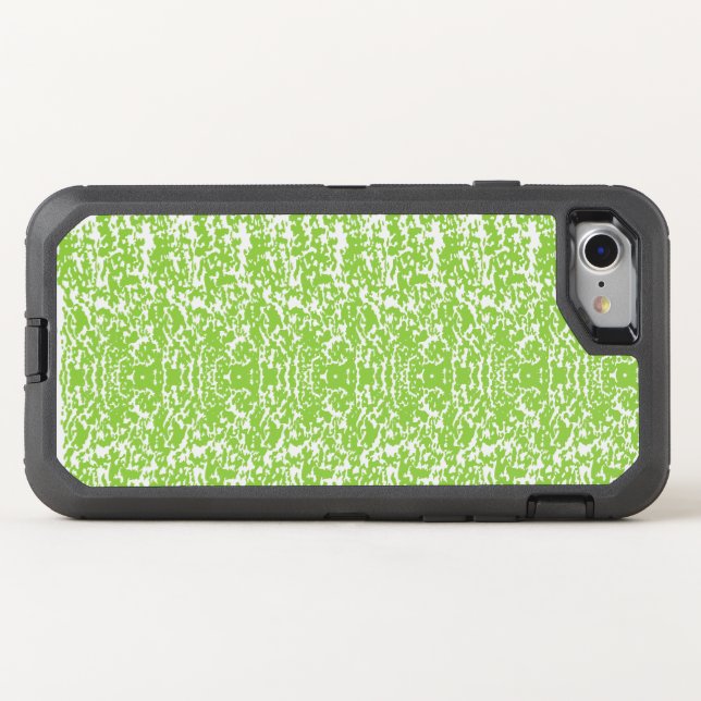 Grunge Lime Green Texture Otterbox iPhone Case (Back Horizontal)