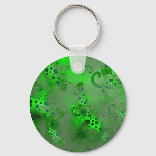 Grunge Lizards Keychain (Front)