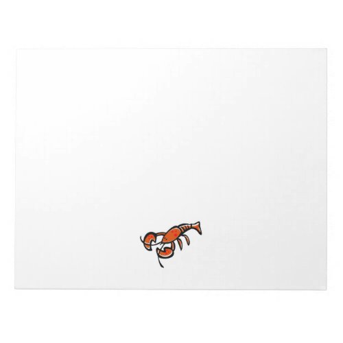 Grunge Lobster Notepad