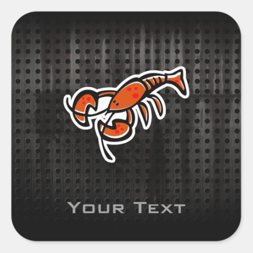 Grunge Lobster Square Sticker