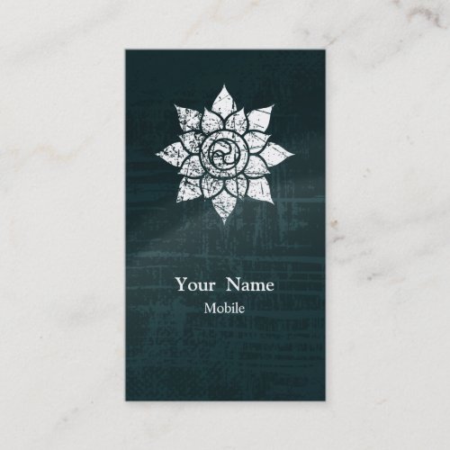 Grunge Mandala Business Card Template