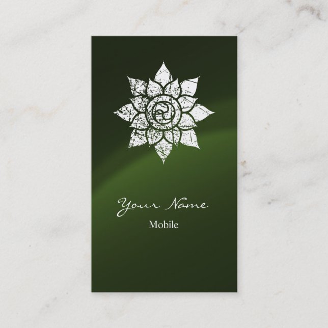 Grunge Mandala Business Card (Front)