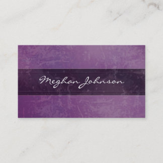 Grunge Marble Purple Trendy Business Card