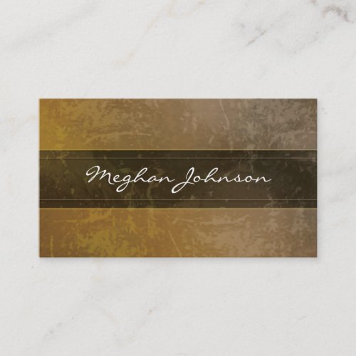 Grunge Marble Sepia Trendy Business Card