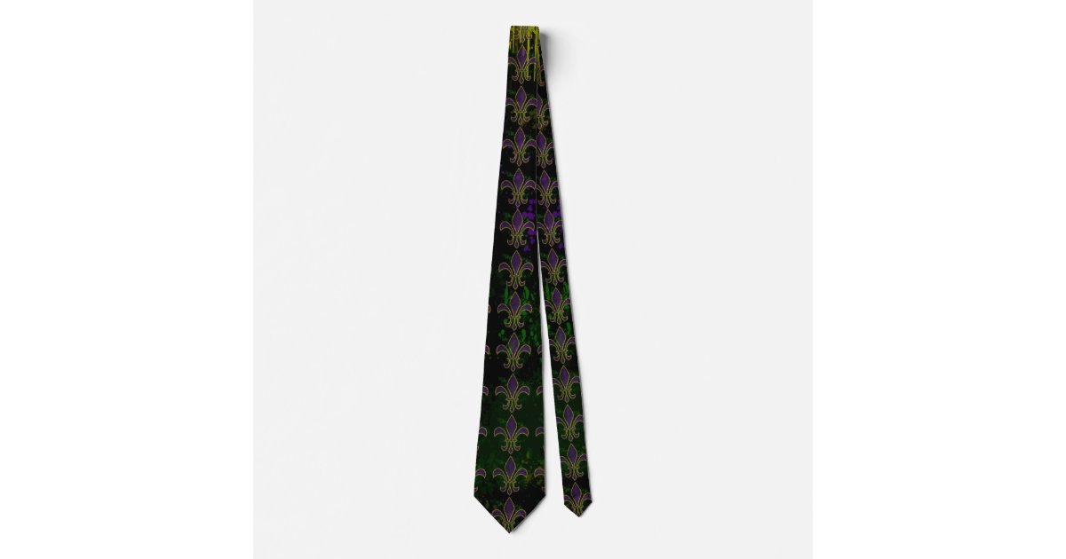mardi gras neck tie