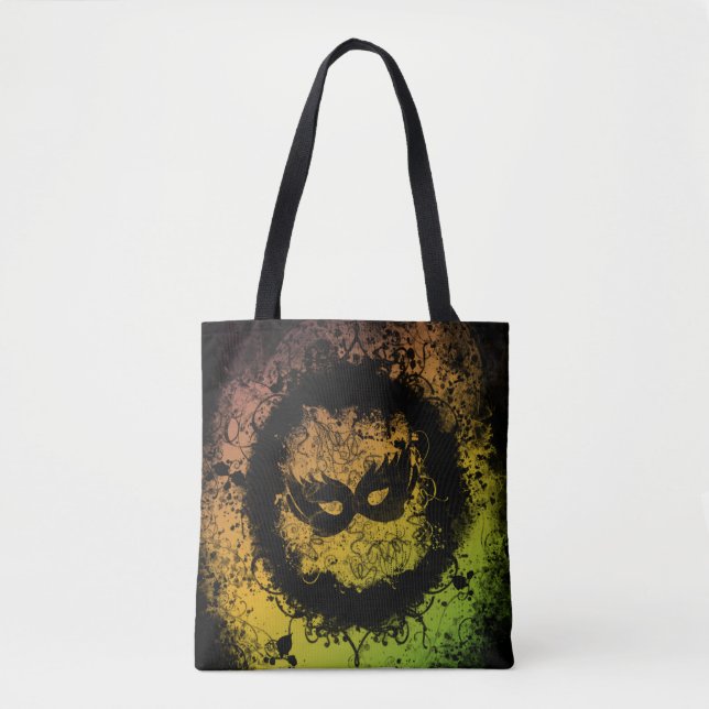 Grunge Mardi Gras Tote Bag (Front)