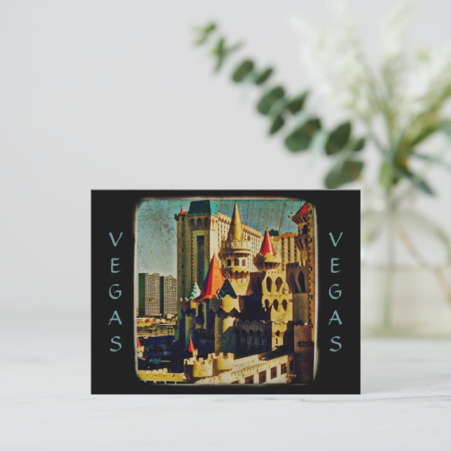 Grunge Medieval Castle Postcard (Standing Front)