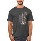 Grunge Mellophone T-Shirt | Zazzle