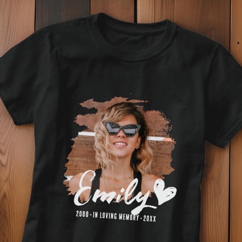 Grunge Memorial In Loving Memory Custom Photo