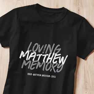 Grunge Memorial In Loving Memory Custom T-Shirt