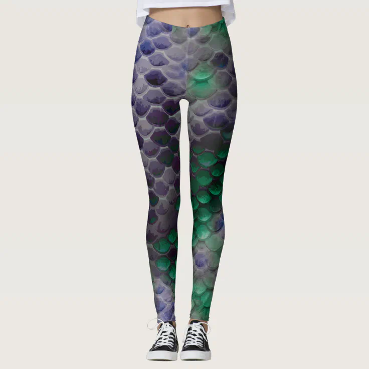 Grunge Mermaid Scale Leggings | Zazzle