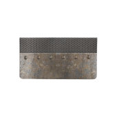 Grunge metal background checkbook cover (Front)