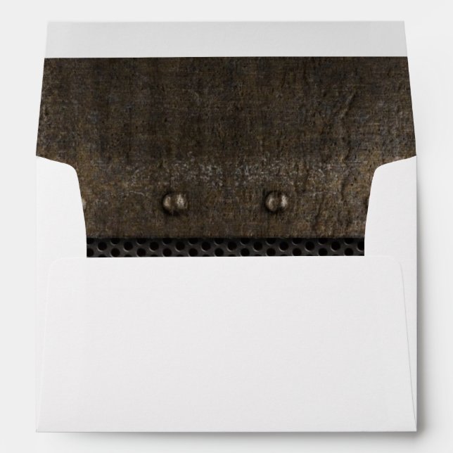 Grunge metal background envelope (Back (Bottom))