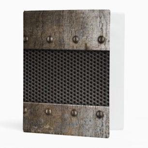 Grunge metal background mini binder