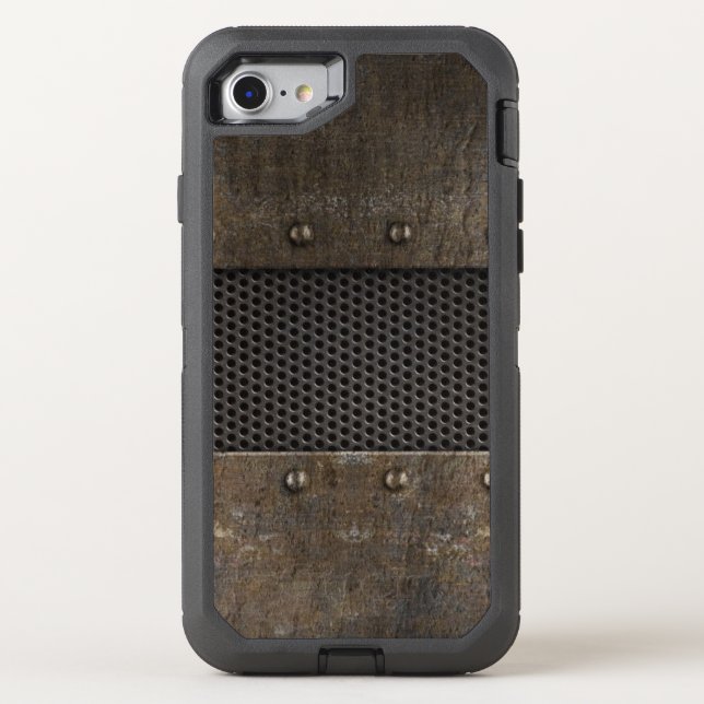 Grunge metal background otterbox iPhone case (Back)