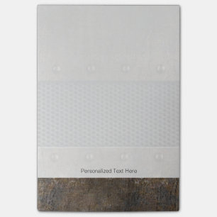 Grunge metal background post-it notes