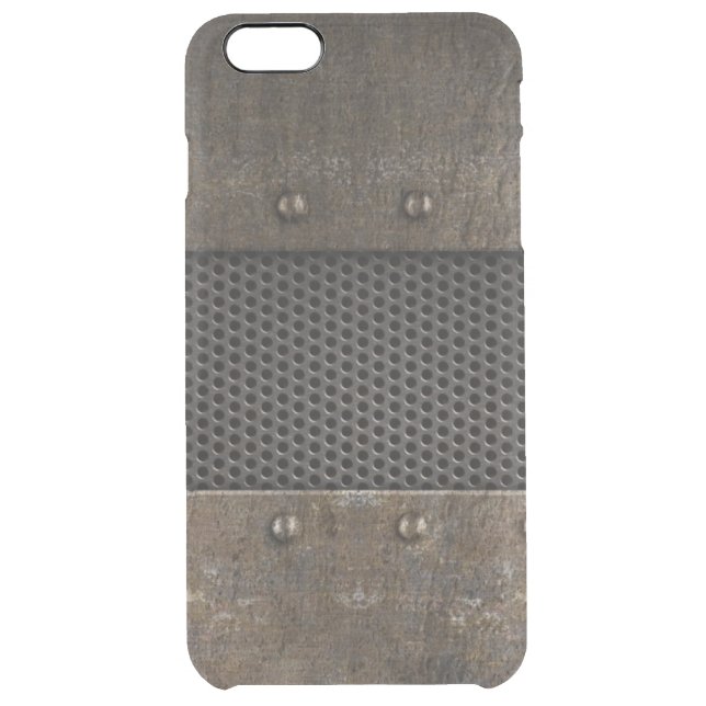 Grunge metal background uncommon iPhone case (Back)
