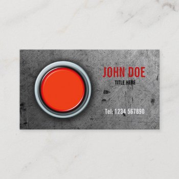 Grunge Metal Effect Business Card by Kjpargeter at Zazzle