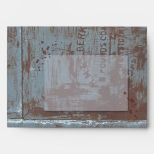 Grunge Metal Steampunk   Zombie Halloween Envelope