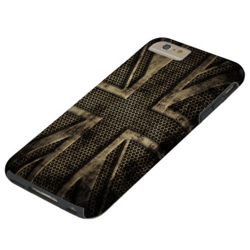 Grunge Metal Union Jack Tough iPhone 6 Plus Case