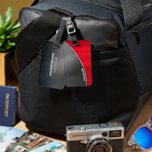 Grunge Metallic Backgrounds Luggage Tag