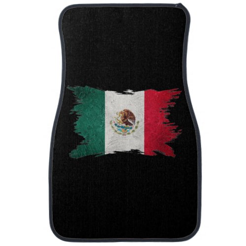 Grunge Mexico flag Brush stroke Mexican flag Car Floor Mat