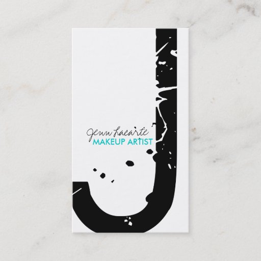 Customizable Grunge Monogram Business Cards