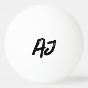 Grunge Monogram Man Ping Pong Ball