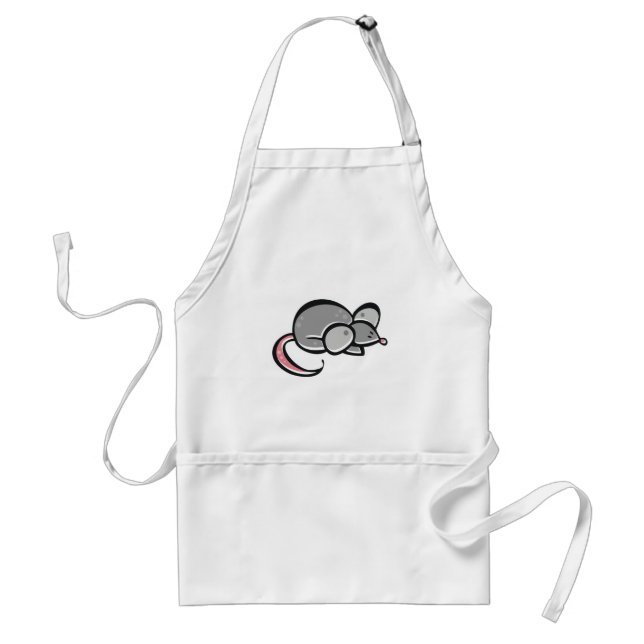 Grunge Mouse Adult Apron (Front)