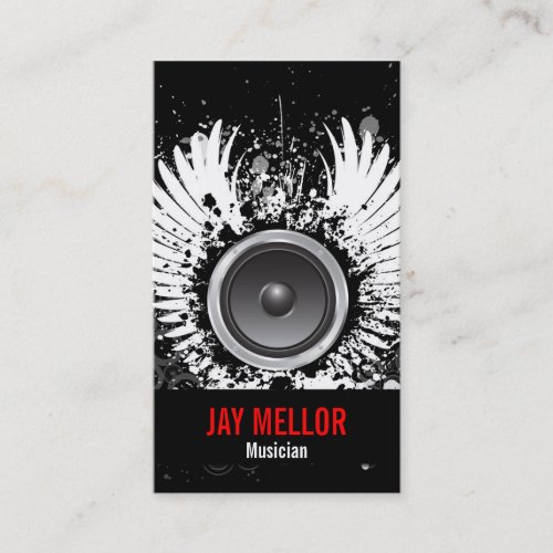 Grunge Music Business Card