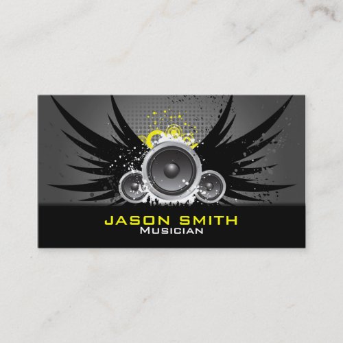 Grunge Music Business Card